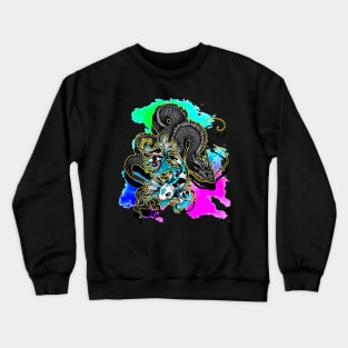 El pez y el dragon Crewneck Sweatshirt